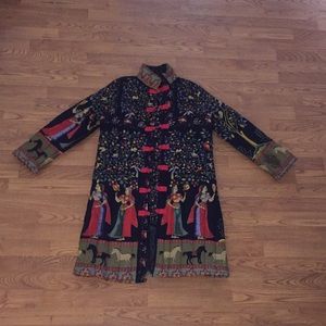 Eccentric patterned jacket from QianBaiYi